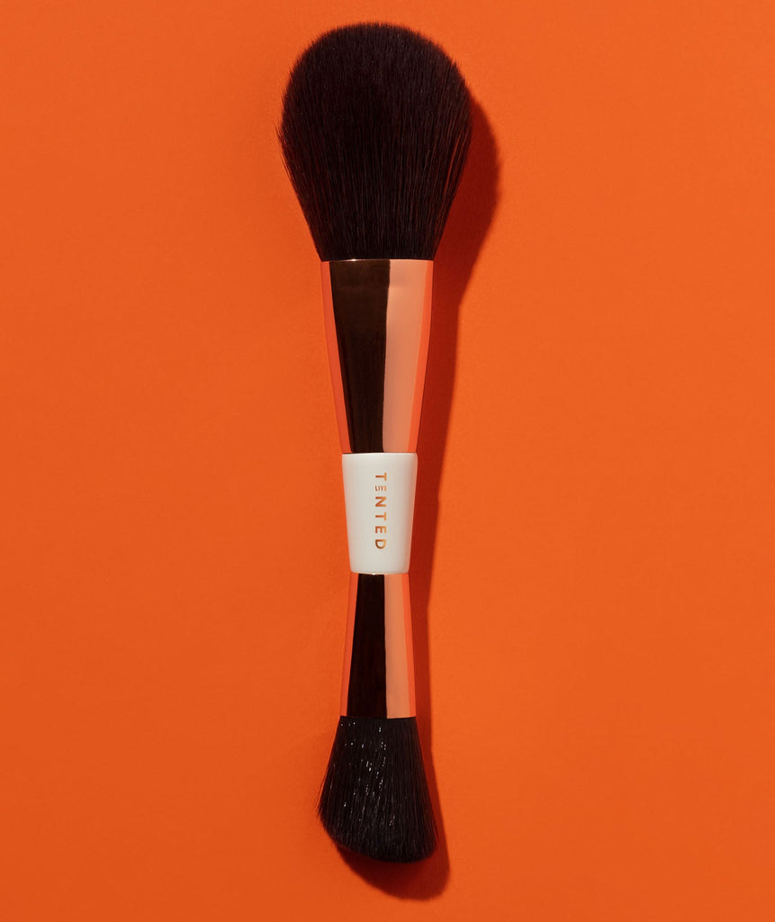 Duality DualEnded Fluffy Powder Brush Live Tinted